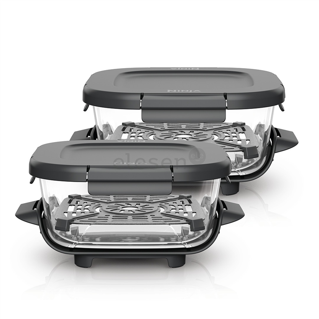 Ninja CRISPi 1,4L, CleanCrisp, 2 vnt., skaidrūs - Stikliniai indai su užsegamais dangčiais