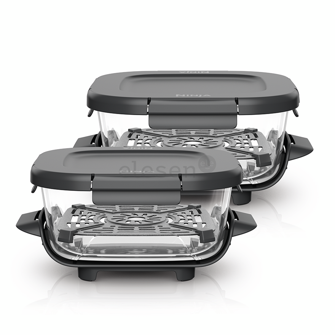 Ninja CRISPi 1,4L, CleanCrisp, 2 vnt., skaidrūs - Stikliniai indai su užsegamais dangčiais