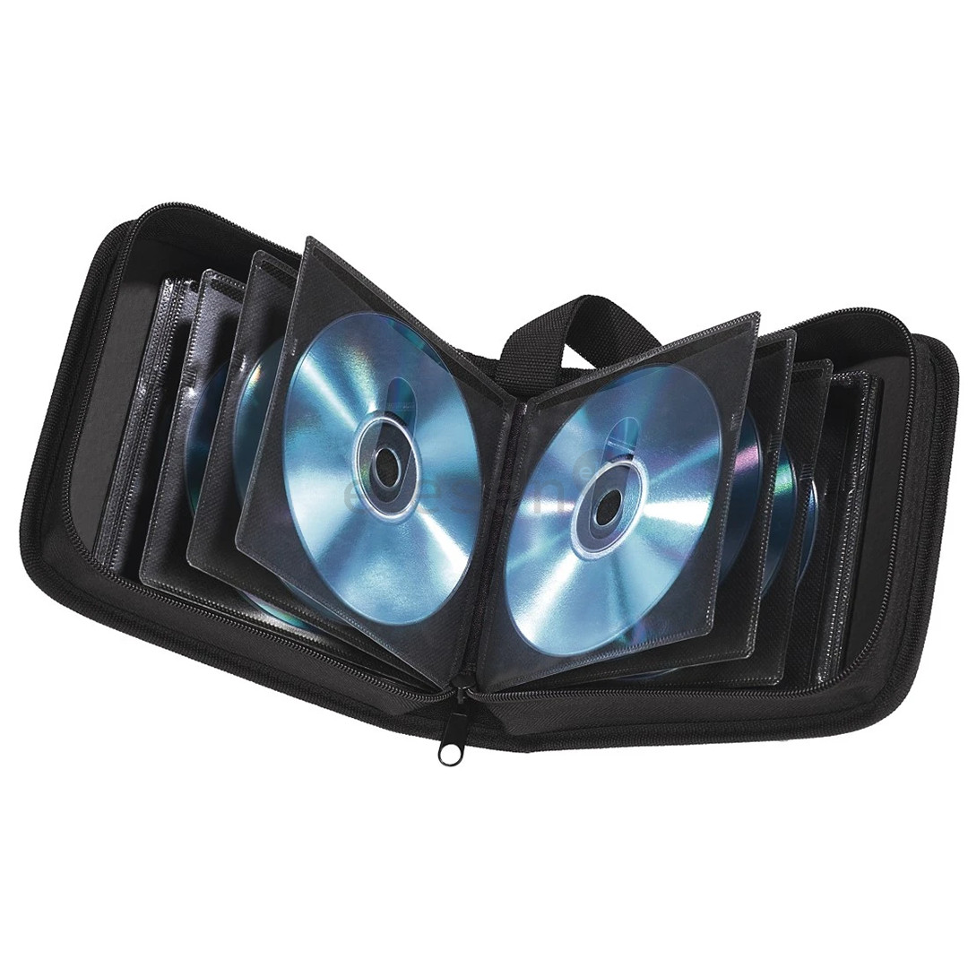 Hama CD/DVD/Blu-ray Wallet 32, black - Disc bag
