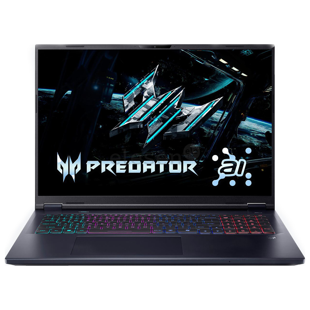 Acer Predator Helios Neo 18, 18'', WQXGA, 240 Hz, Ultra 9, 32 GB, 1 TB, RTX 5070 Ti, ENG, juodas - Nešiojamasis kompiuteris