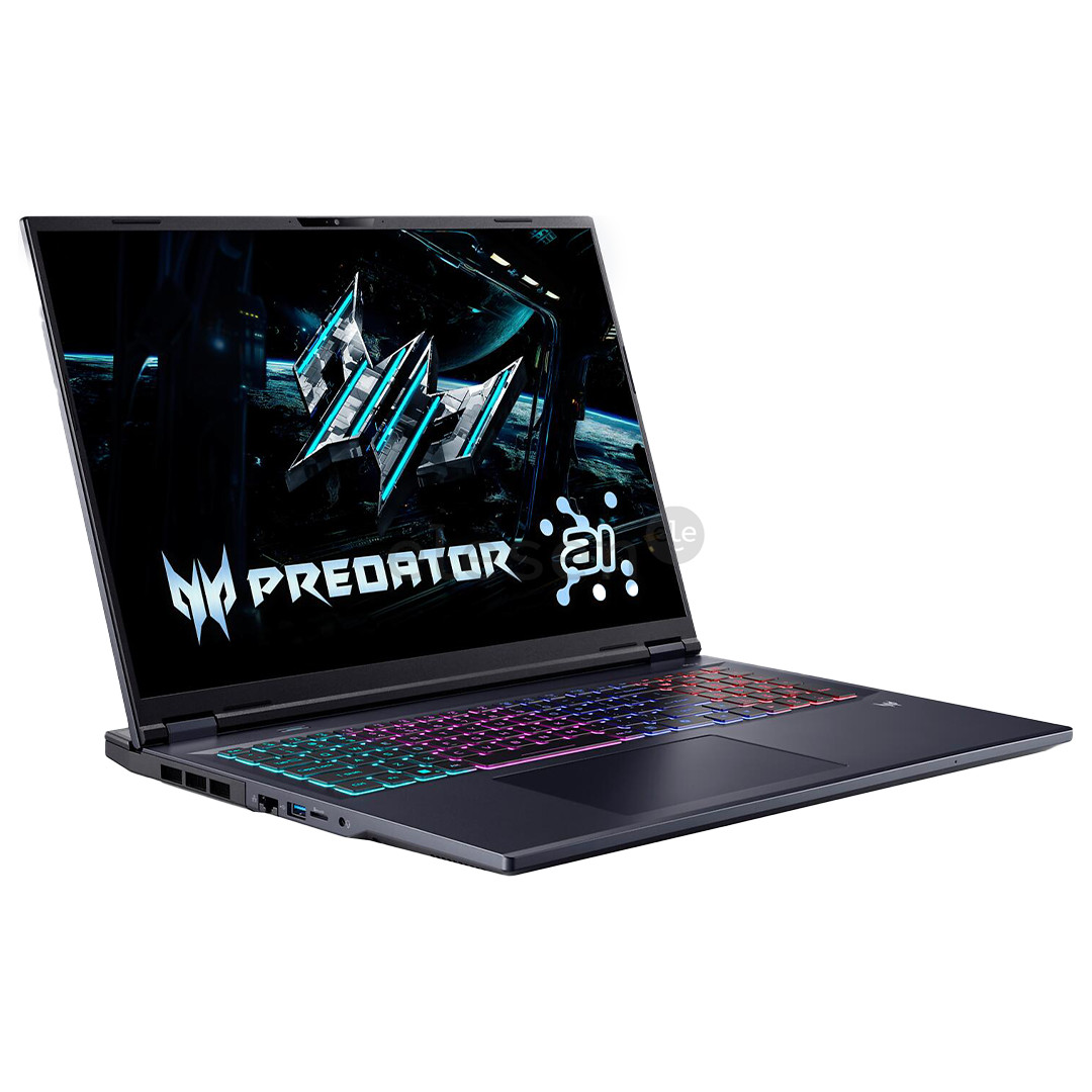Acer Predator Helios Neo 18, 18'', WQXGA, 240 Hz, Ultra 9, 32 GB, 1 TB, RTX 5070 Ti, ENG, juodas - Nešiojamasis kompiuteris