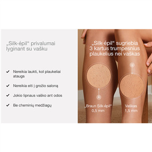 Braun Silk epil 9, Wet & Dry, white - Epilator