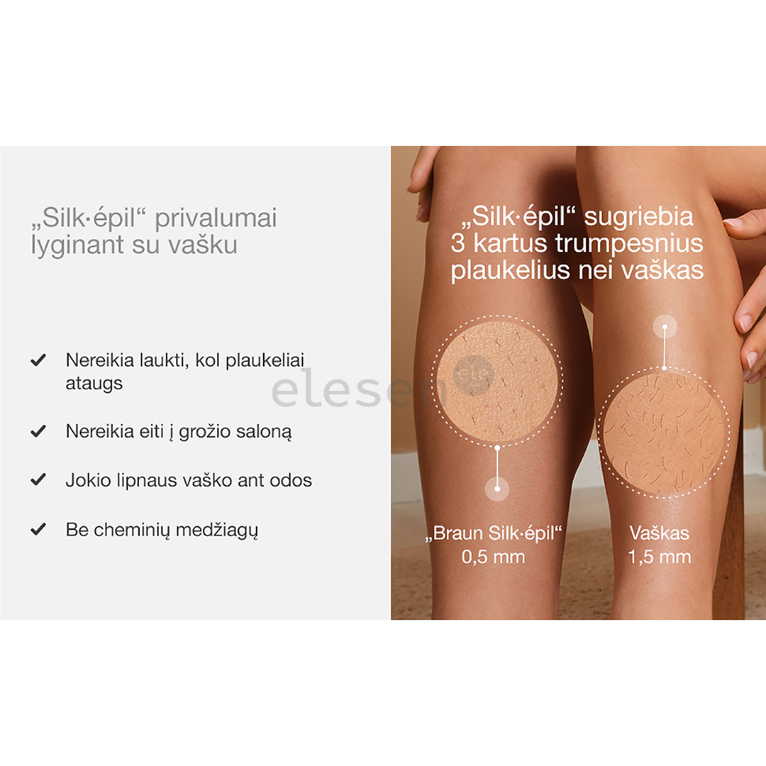 Braun Silk epil 9, Wet & Dry, white - Epilator