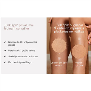 Braun Silk epil 9 Flex, white - Epilator