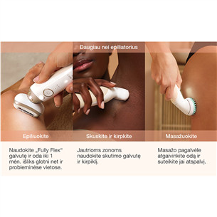 Braun Silk epil 9 Flex, white - Epilator
