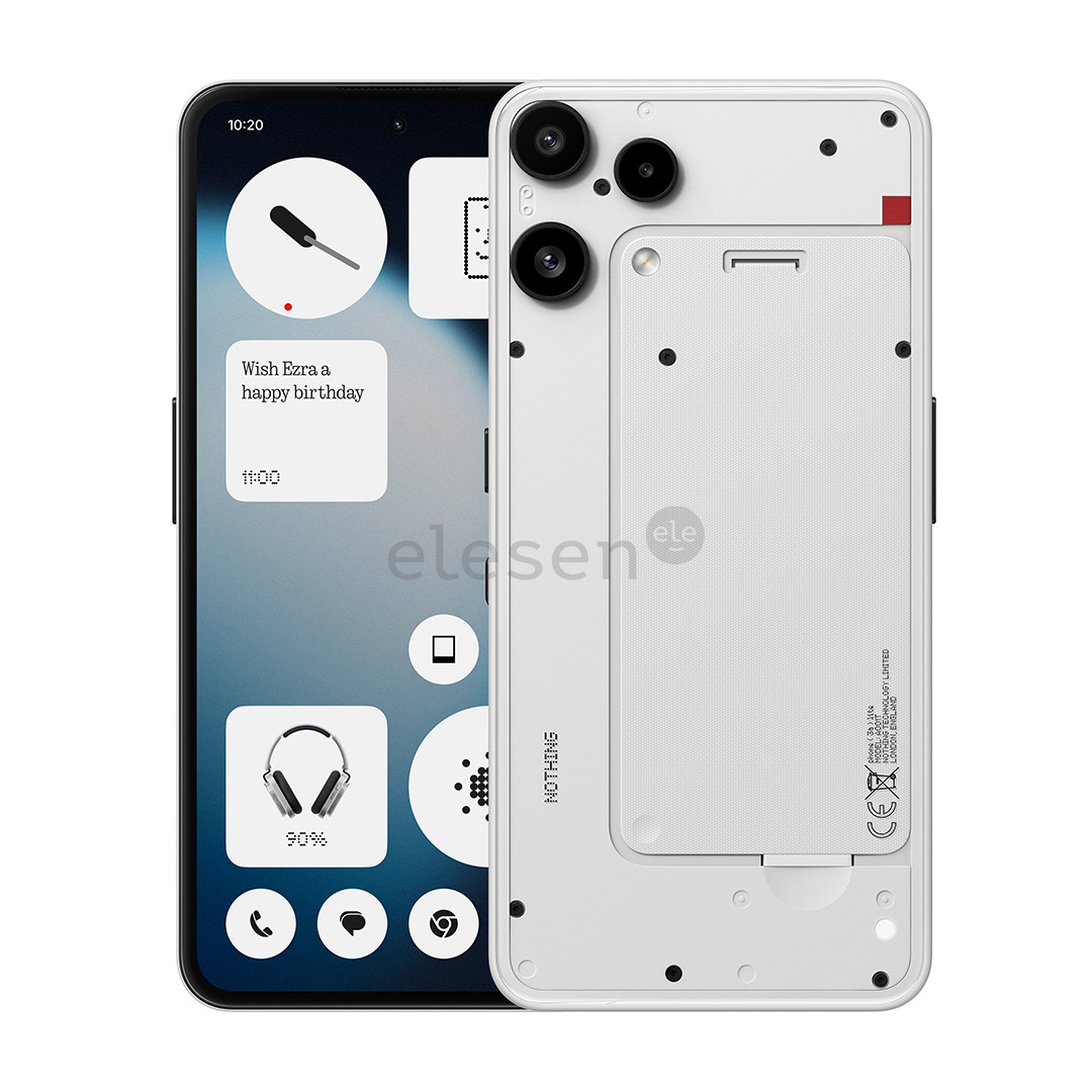 Nothing Phone (3a) lite, 8 GB, 128 GB, baltas - Išmanusis telefonas