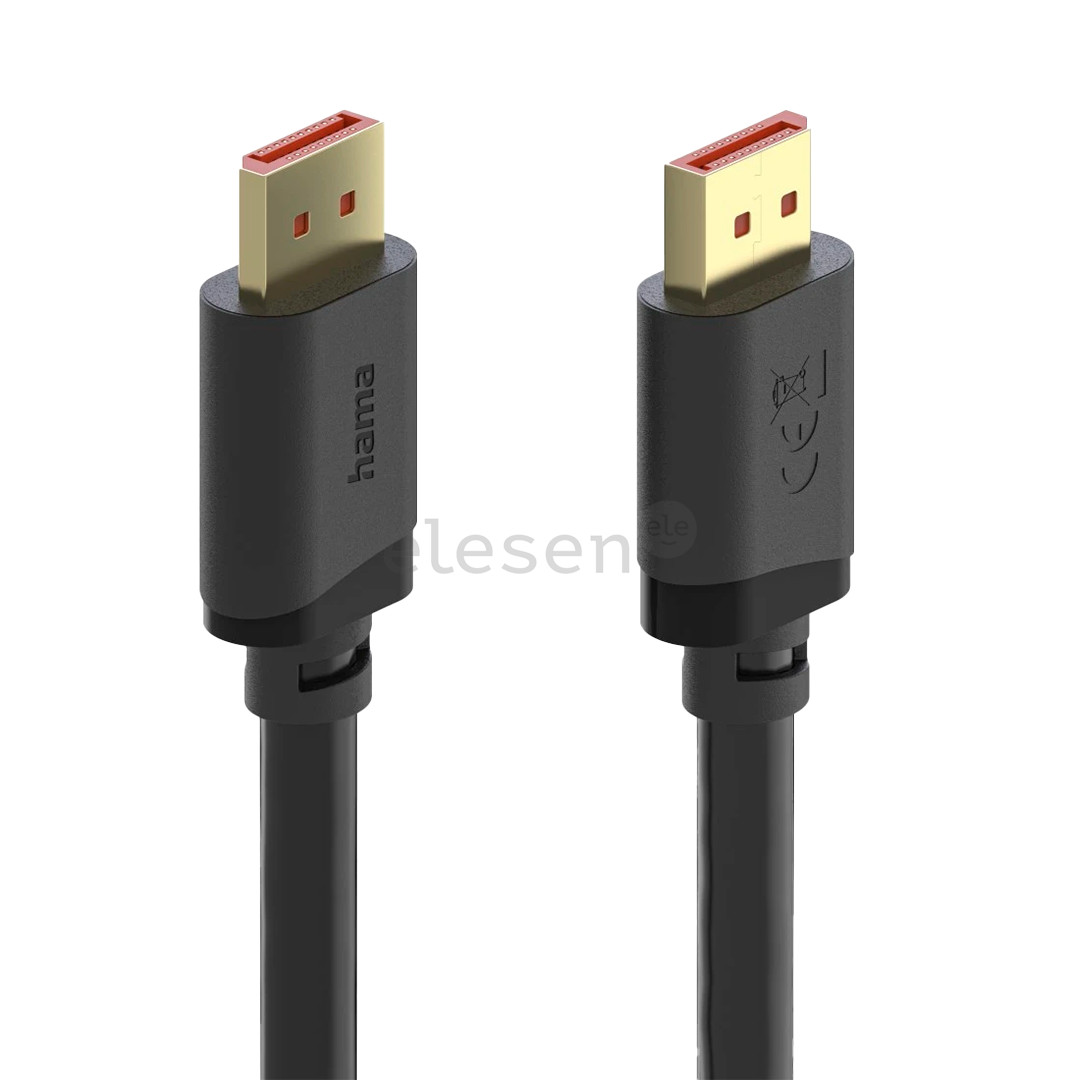 Hama DisplayPort Cable, 16K UHD, 2 m, black - Cable