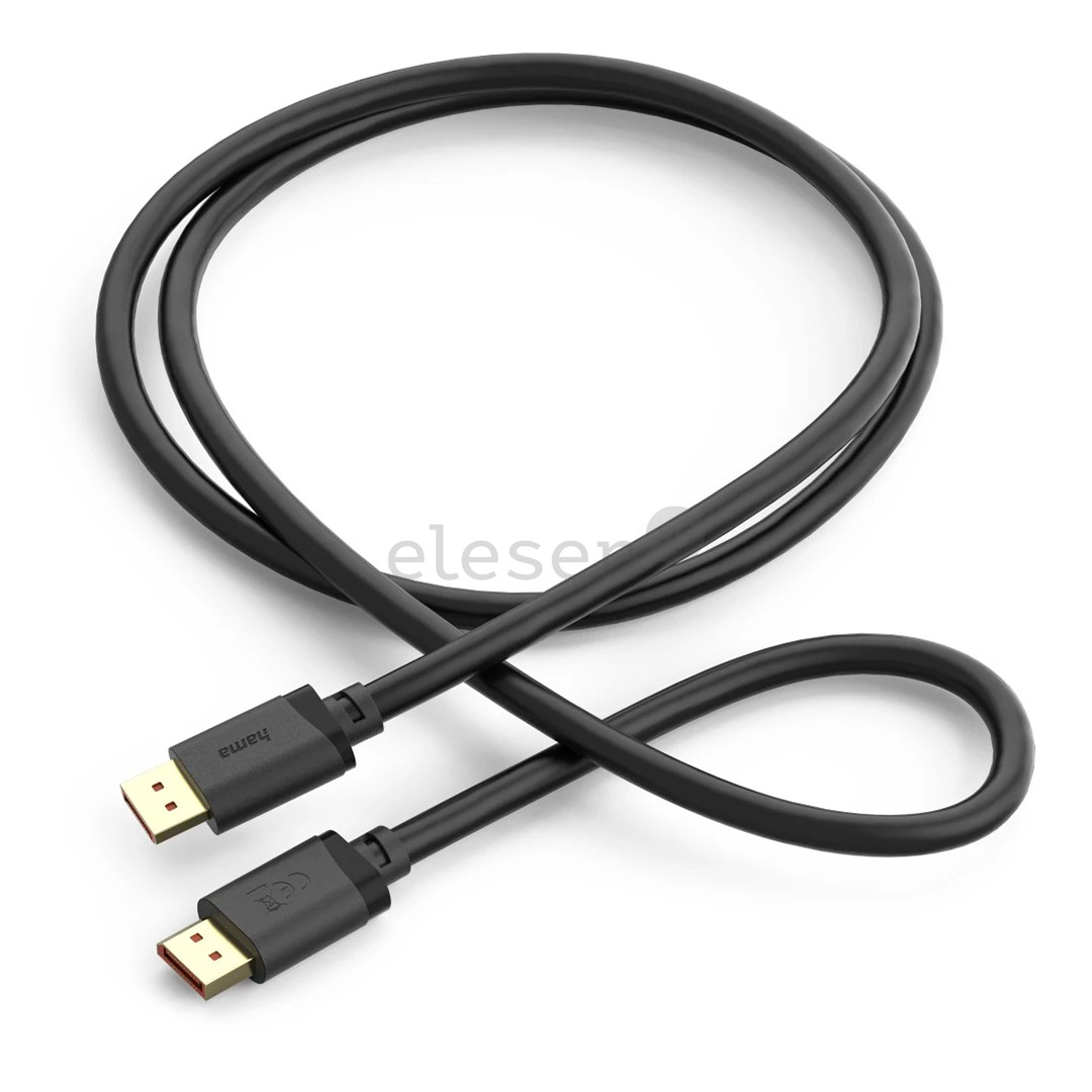Hama DisplayPort Cable, 16K UHD, 2 m, black - Cable