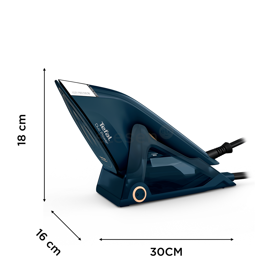 Tefal Duo Power, 2-in-1, 1700 W, tamsiai mėlynas - Garinis lygintuvas