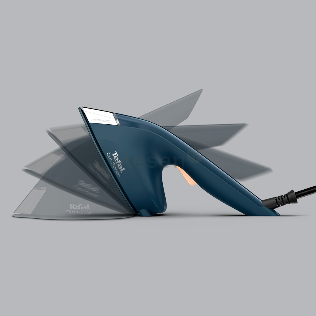 Tefal Duo Power, 2-in-1, 1700 W, tamsiai mėlynas - Garinis lygintuvas