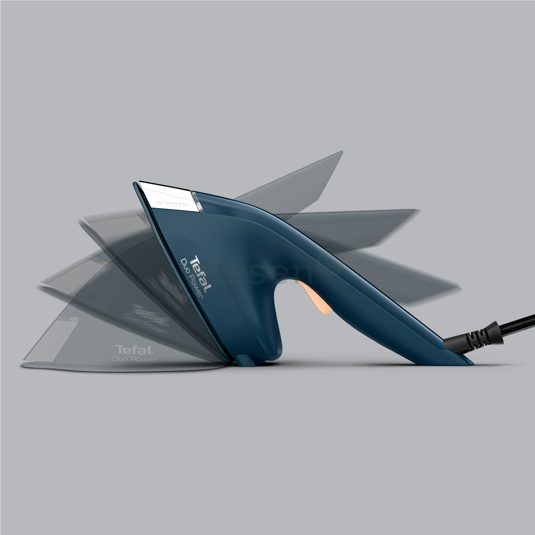 Tefal Duo Power, 2-in-1, 1700 W, tamsiai mėlynas - Garinis lygintuvas