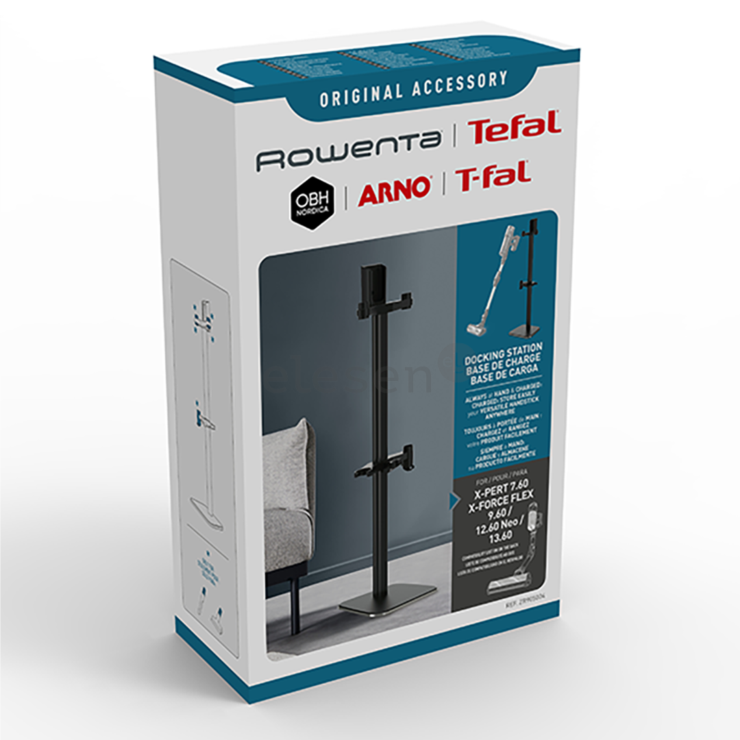 Tefal X-Force Flex 13.60 / TY9A, juoda - Įkrovimo stotelė