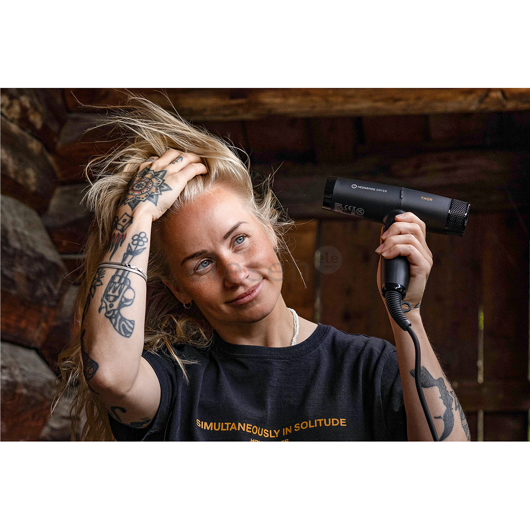 Hedgehog SOHO, 1500 W, juodas - Plaukų džiovintuvas