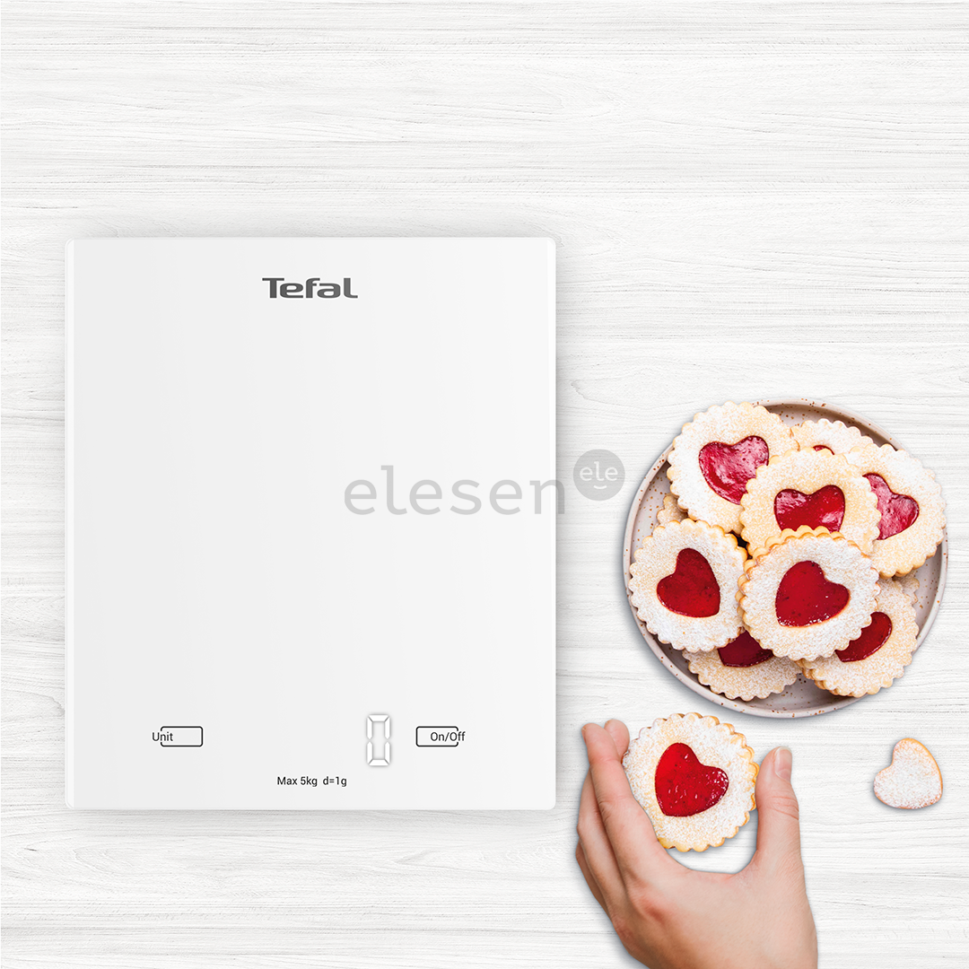 Tefal Essential, baltos - Virtuvinės svarstyklės