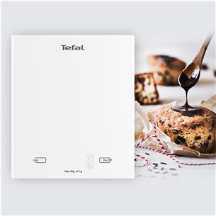 Tefal Essential, baltos - Virtuvinės svarstyklės