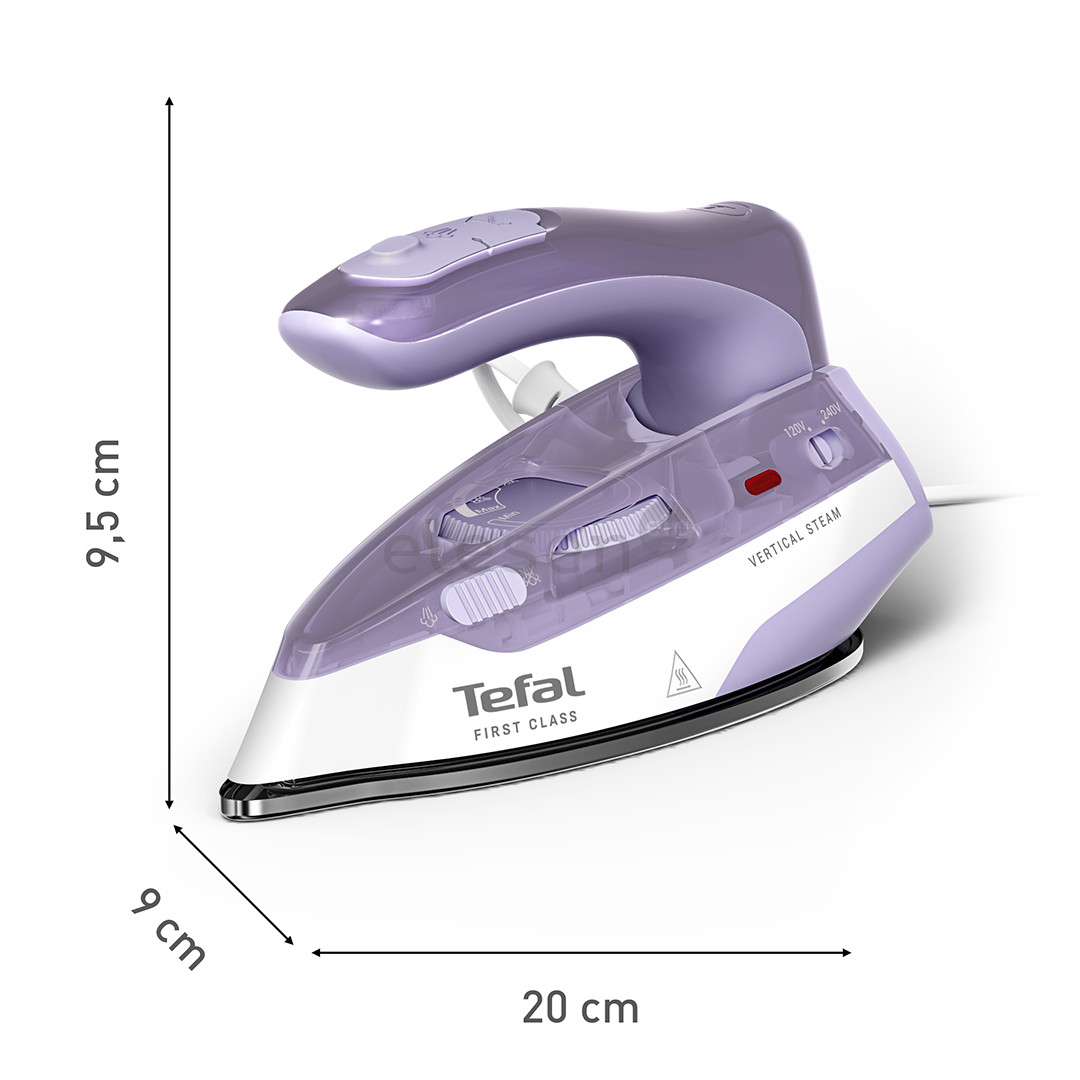 Tefal First Class, 1000 W, violetinis/baltas - Kelioninis lygintuvas
