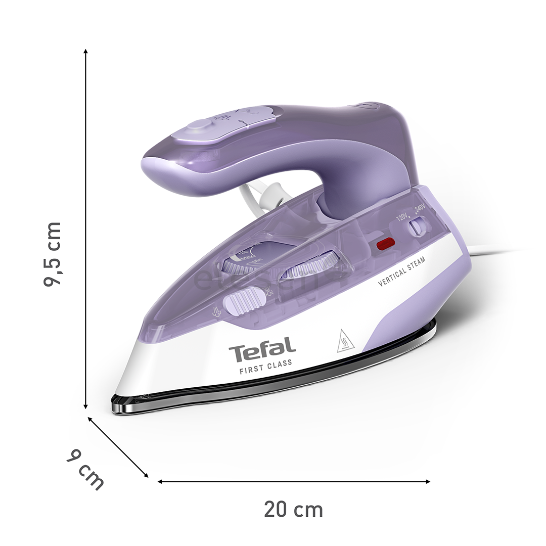 Tefal First Class, 1000 W, violetinis/baltas - Kelioninis lygintuvas