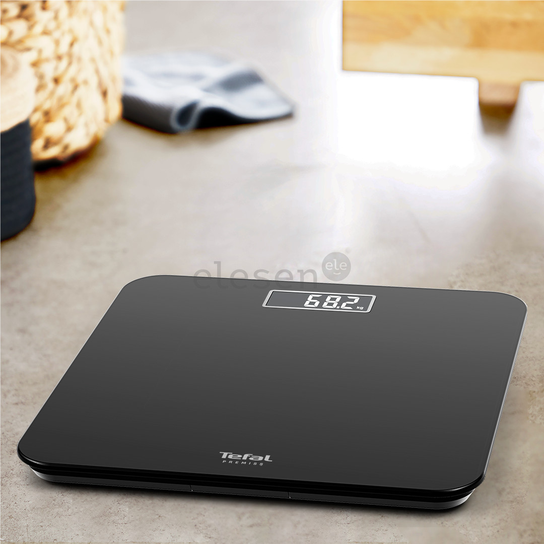 Tefal Premiss, up to 160 kg, black - Bathroom scale