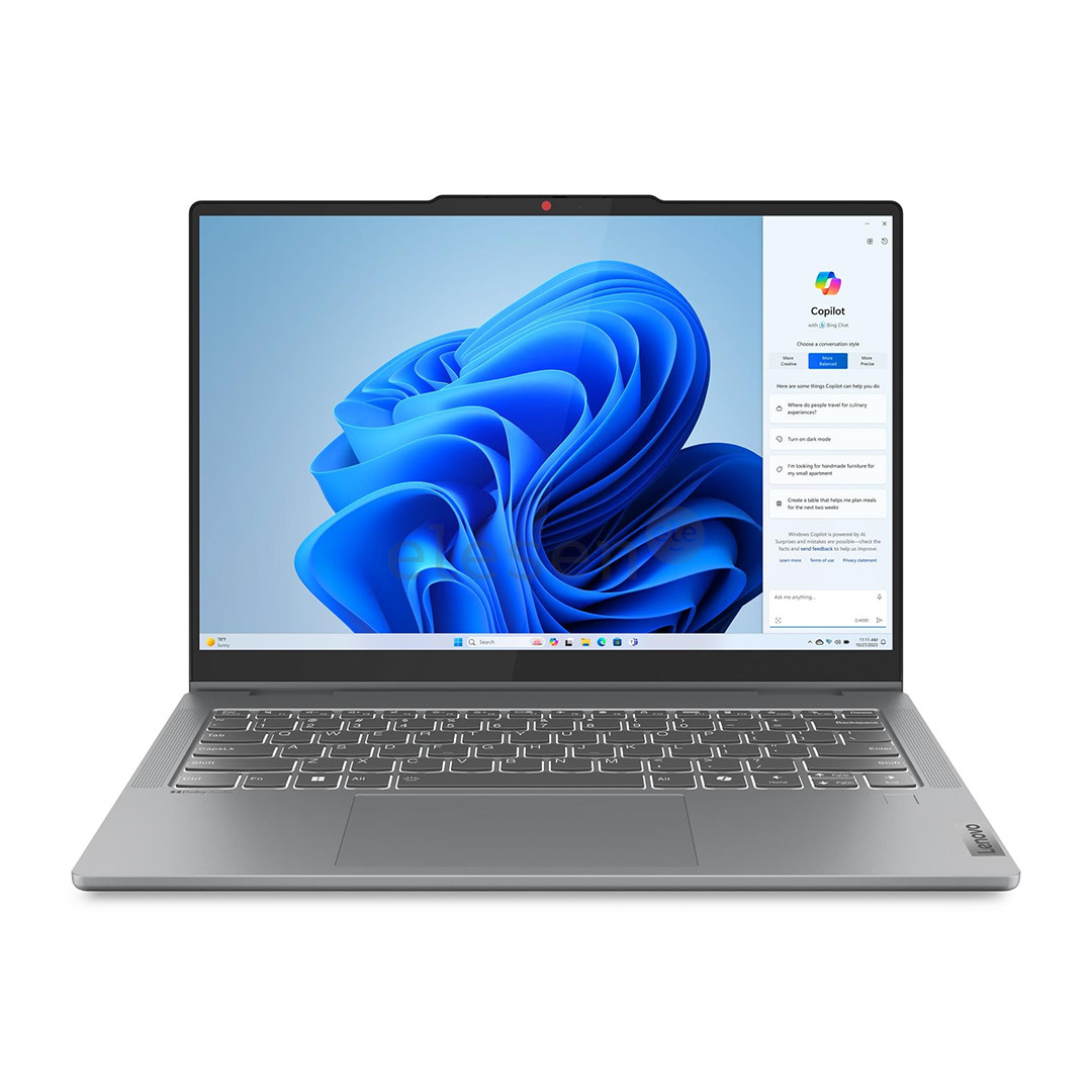 Lenovo IdeaPad 5 2-in-1 Gen 9, 14'', WUXGA, OLED, i5, 16 GB, 512 GB, ENG, pilkas - Nešiojamasis kompiuteris