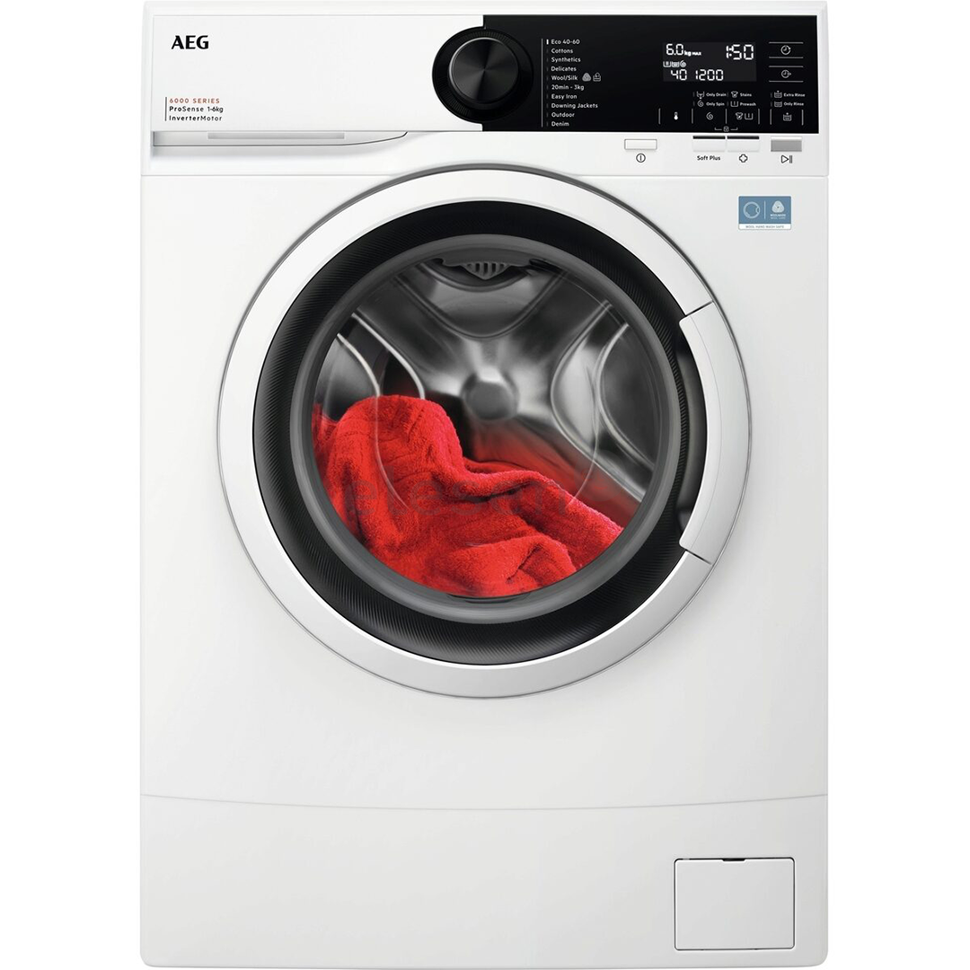 AEG 6000 Series ProSense, 6 kg, depth 37.2 cm, 1200 rpm - Front load washing machine