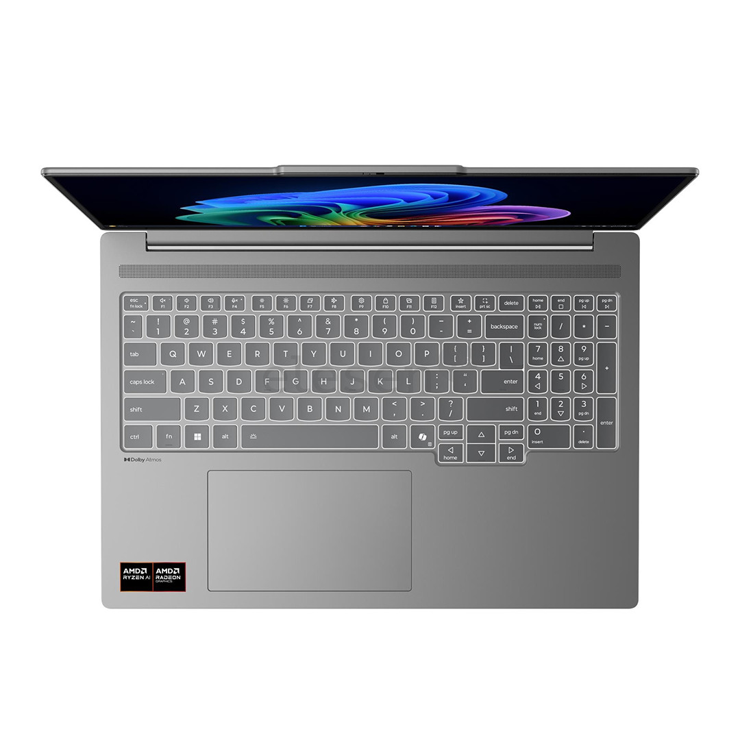 Lenovo IdeaPad Pro 5 Gen 10, 16'', 2.8K, OLED, 120 Гц, Ryzen AI 5, 24 ГБ, 512 ГБ, ENG, серый - Ноутбук
