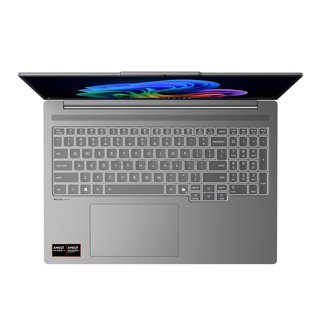 Lenovo IdeaPad Pro 5 Gen 10, 16'', 2.8K, OLED, 120 Гц, Ryzen AI 5, 24 ГБ, 512 ГБ, ENG, серый - Ноутбук