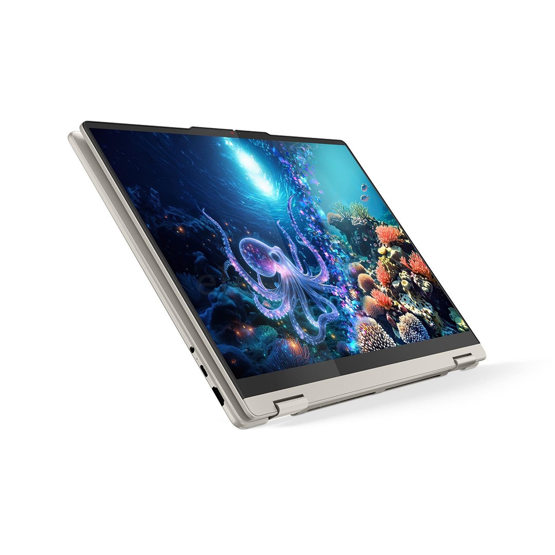 Lenovo Yoga 7 2-in-1 Gen 10, 16'', 2.8K, OLED, 120 Hz, Ryzen AI 7, 16 GB, 1 TB, ENG, smėlio spalvos - Nešiojamasis kompiuteris
