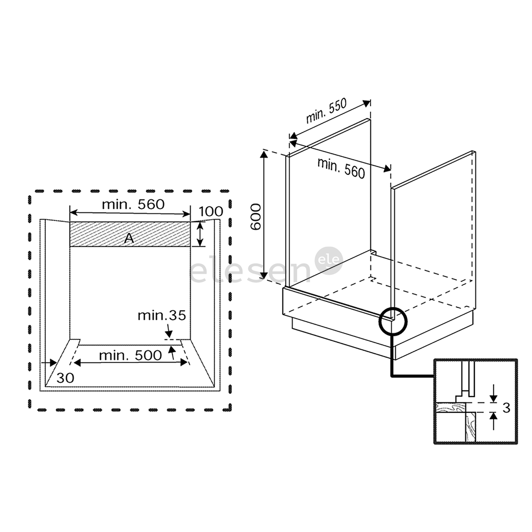 Beko, 72 л, каталитическая очистка, темно-серый - Интегрируемый духовой шкаф