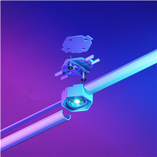 Nanoleaf Smart Multicolor Permanent Outdoor Lights, Starter kit, 15 m, RGB, baltas - Išmanusis LED apšvietimas