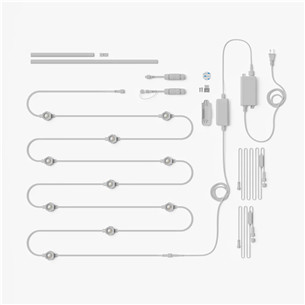 Nanoleaf Smart Multicolor Permanent Outdoor Lights, Starter kit, 15 m, RGB, white -  Smart LED lights