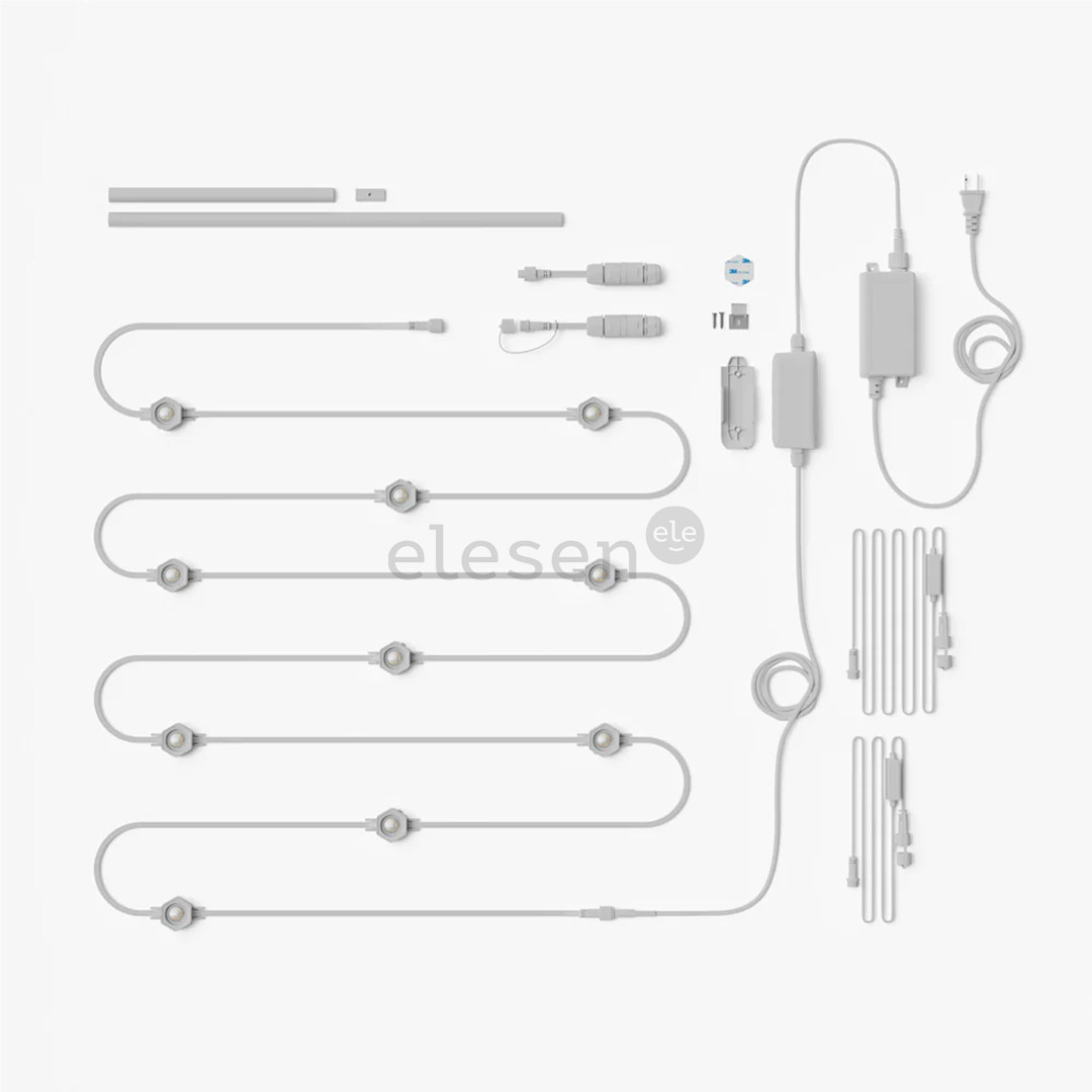 Nanoleaf Smart Multicolor Permanent Outdoor Lights, Starter kit, 15 m, RGB, white -  Smart LED lights