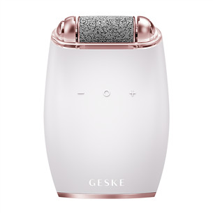 Geske SmartAppGuided, 7-in1, white/pink - Electric pumice foot smoothing roller