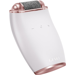 Geske SmartAppGuided, 7-in1, white/pink - Electric pumice foot smoothing roller