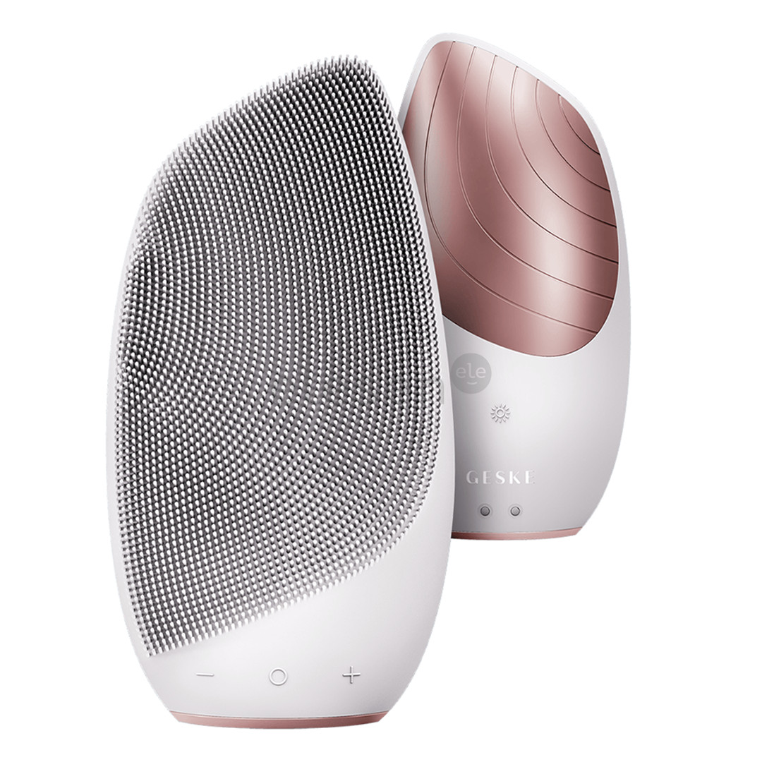 Geske Sonic Thermo Facial Brush, 6 в 1, белый/розовый - Многофункциональный прибор для ухода за лицом