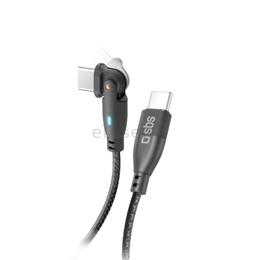 \SBS Flexi, 60 Вт, 1 м, USB-C, серый - Кабель