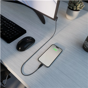 \SBS Flexi, 60 Вт, 1 м, USB-C, серый - Кабель