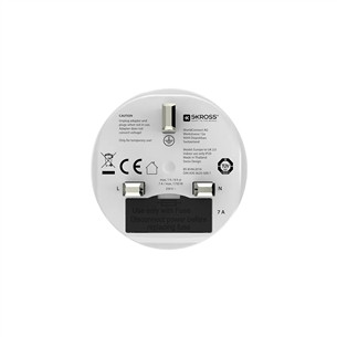 Skross Europe to UK, white - Travel adapter