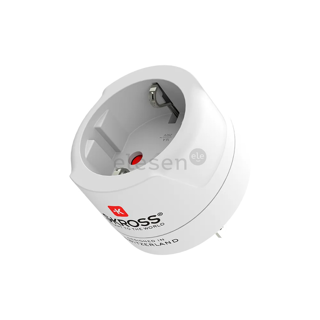 Skross Europe to USA, white - Travel adapter