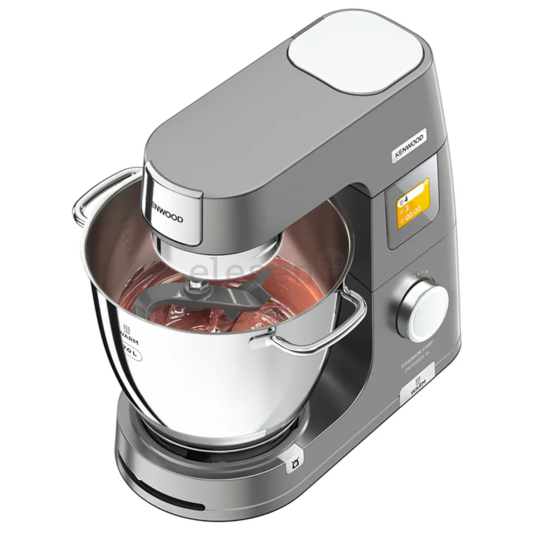 Kenwood Titanium Chef Patissier XL, 7 L/5 L, 1400 W, pilkas - Virtuvinis kombainas