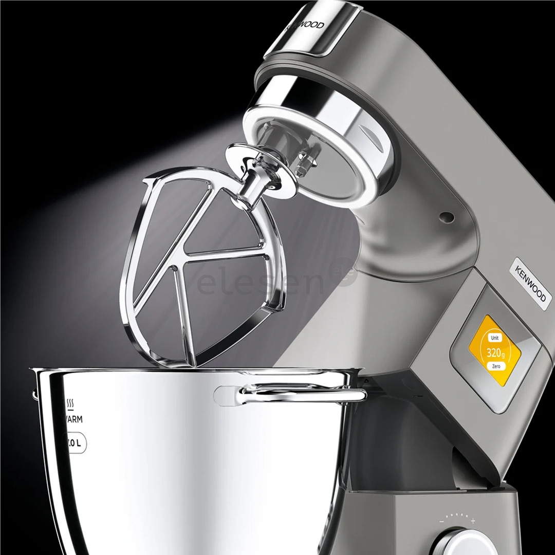 Kenwood Titanium Chef Patissier XL, 7 L/5 L, 1400 W, pilkas - Virtuvinis kombainas