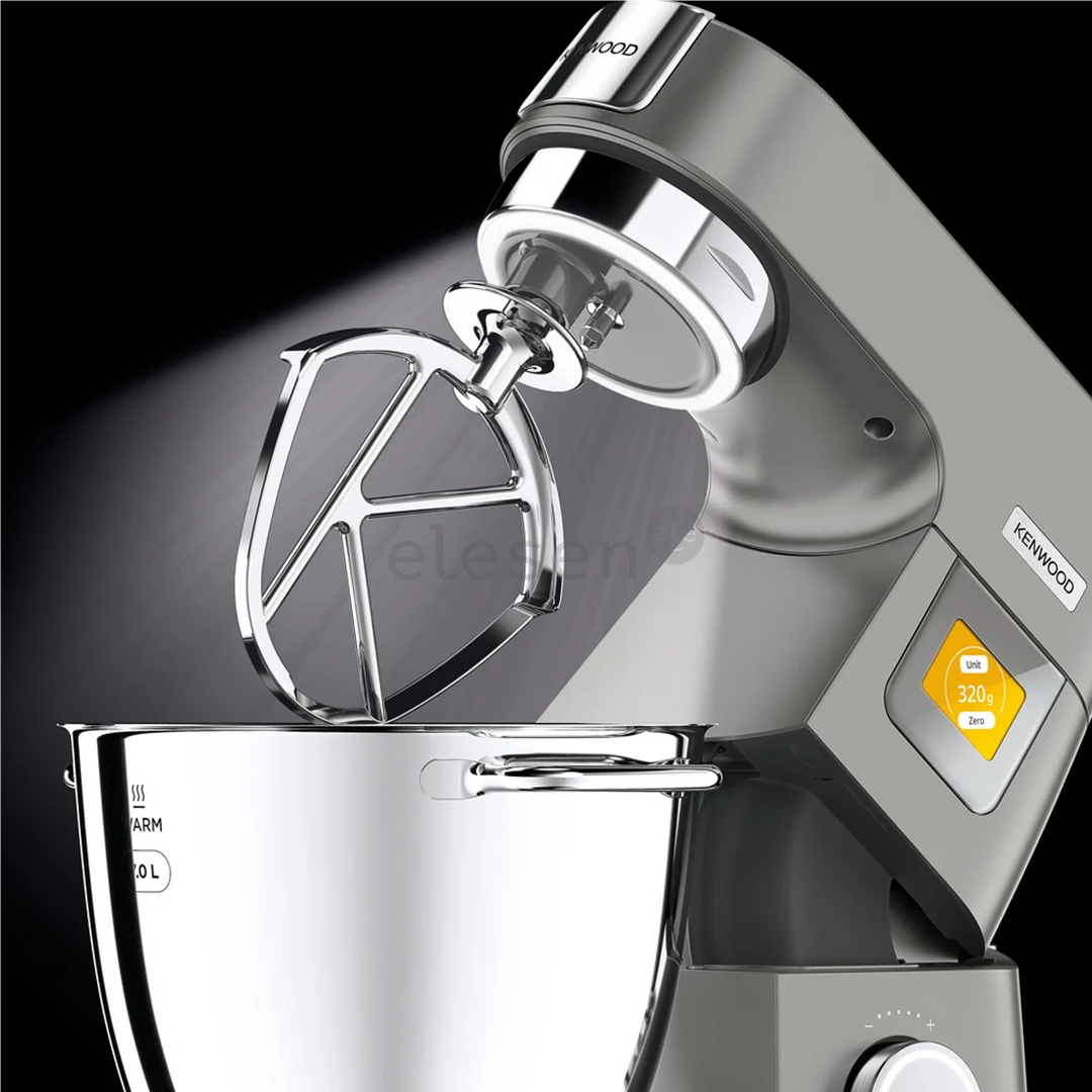 Kenwood Titanium Chef Patissier XL, 7 L/5 L, 1400 W, pilkas - Virtuvinis kombainas