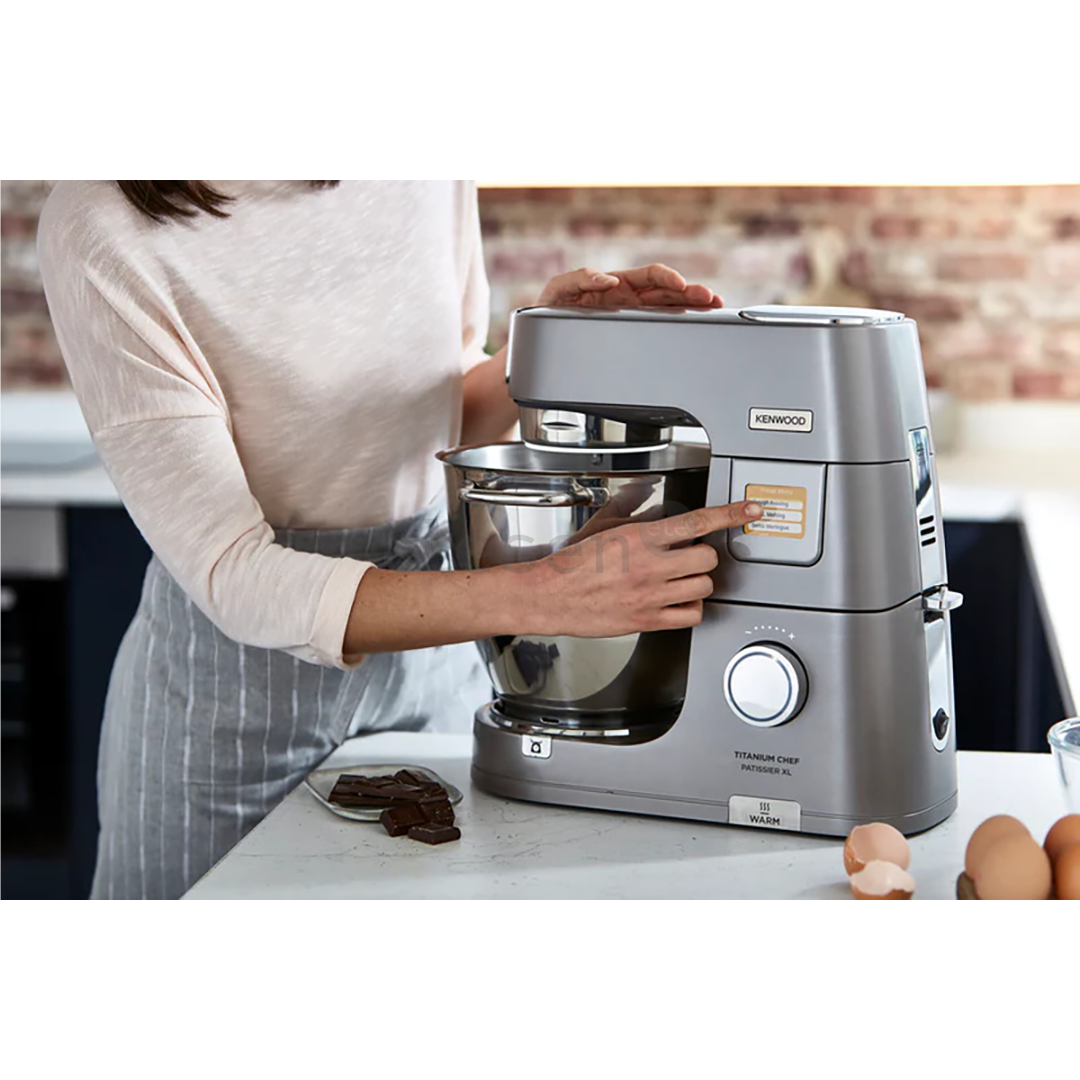 Kenwood Titanium Chef Patissier XL, 7 L/5 L, 1400 W, pilkas - Virtuvinis kombainas