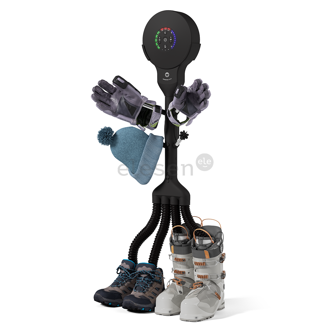 Hedgehog Buddy, 4x4, juodas - Batų džiovintuvas