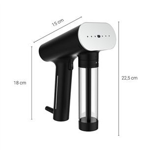 SteamOne Karl 2, 2000 W, juodas - Garinis lygintuvas