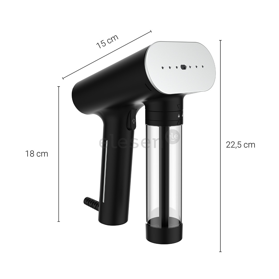 SteamOne Karl 2, 2000 W, juodas - Garinis lygintuvas