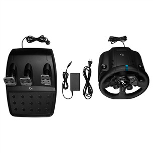 Logitech G923 + Driving Force Shifter, PC, PlayStation, black - Wheel