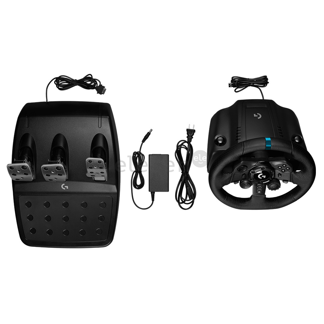 Logitech G923 + Driving Force Shifter, PC, PlayStation, black - Wheel