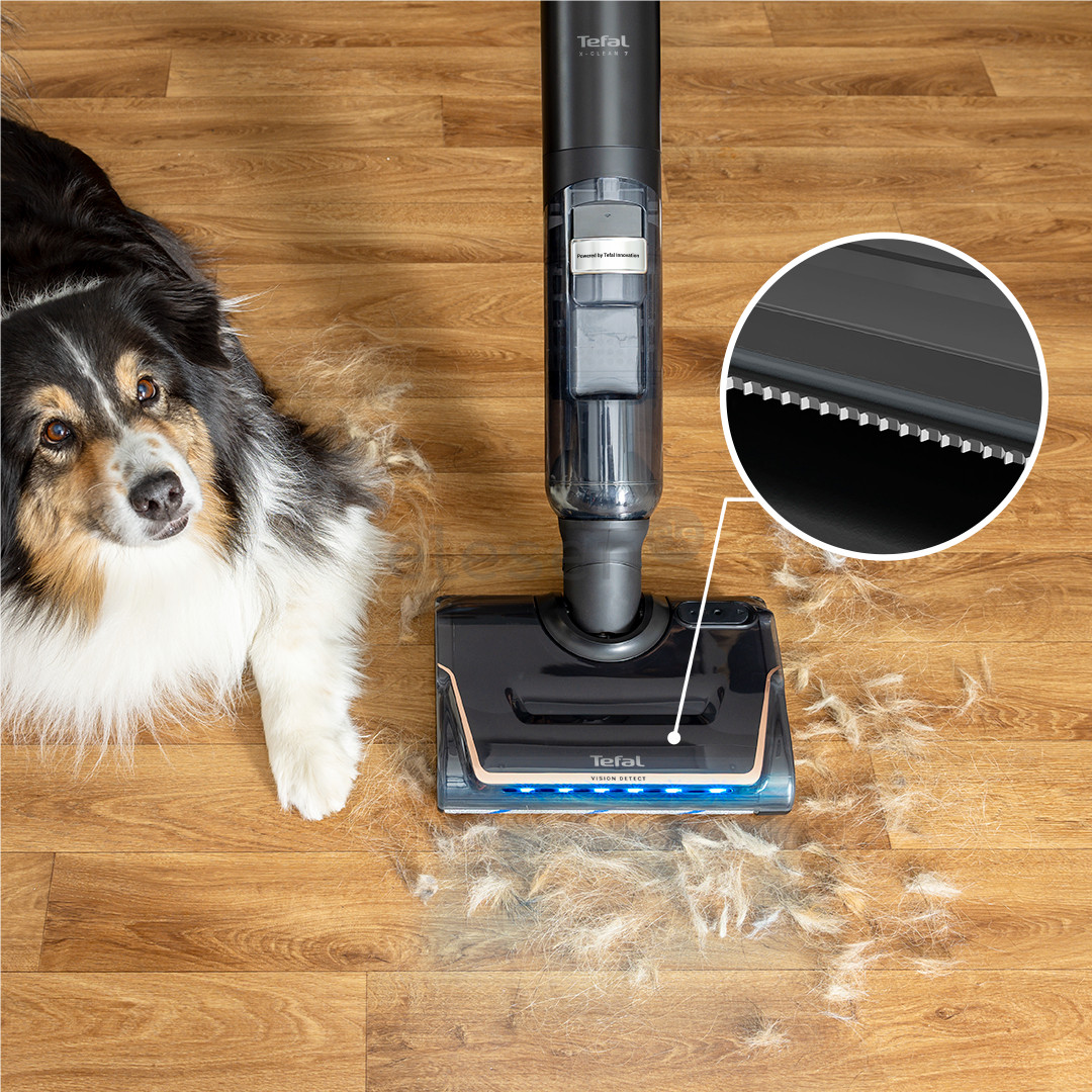 Tefal X-Clean 7, šlapias valymas, juodas/aukso spalvos - Belaidis siurblys kietoms grindims