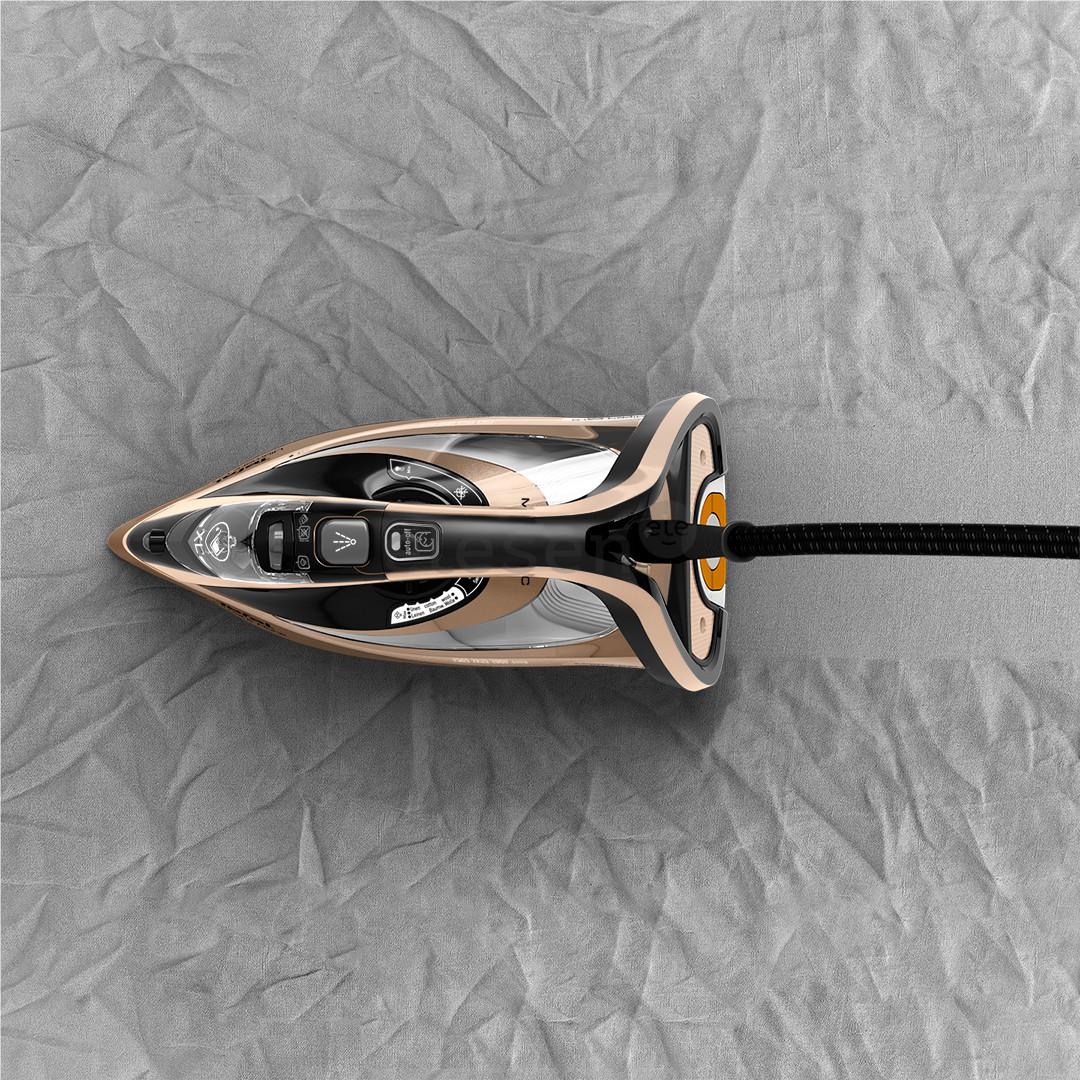 Tefal Ultimate Pure, 3200 Вт, черный/золотистый - Паровой утюг