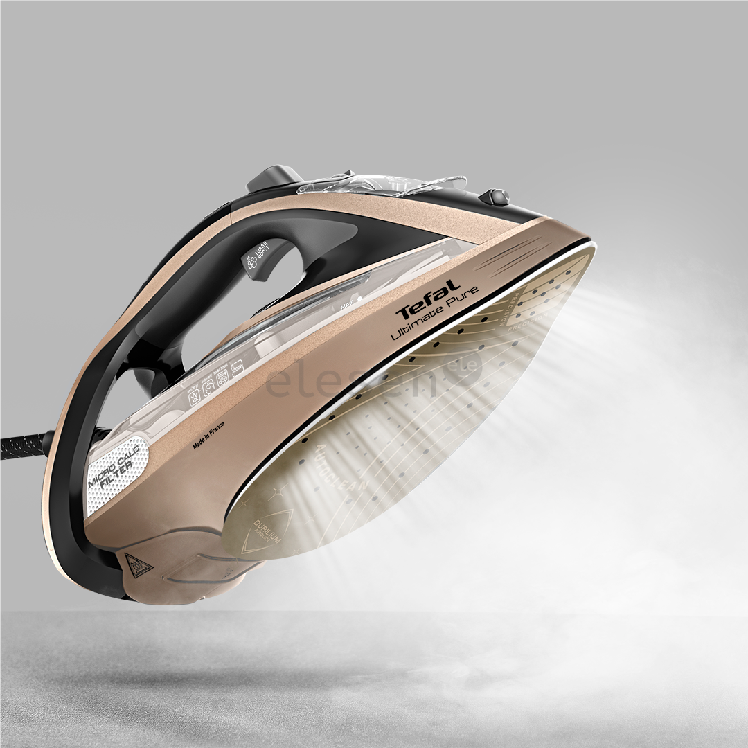 Tefal Ultimate Pure, 3200 W, black/golden - Steam iron